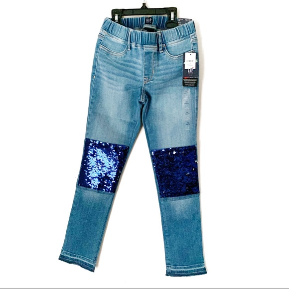 NWT Girls Gap sequin jeggings size 10. FIRM PRICE. - Picture 2 of 6
